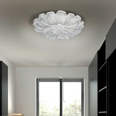 Large Classic Murano Glass Flush Ceiling Lamp