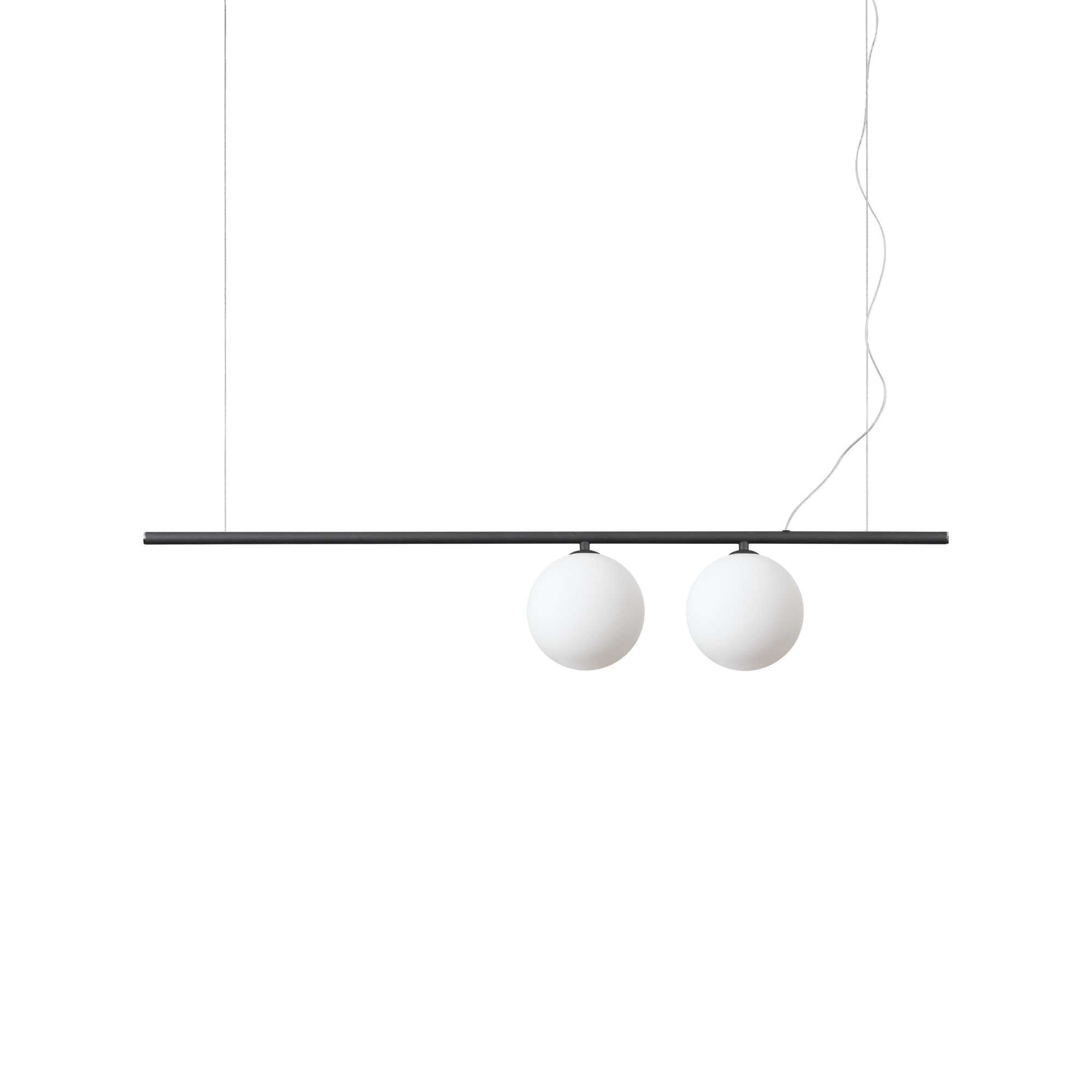 Black 2 light Ideal Lux Ceiling Pendant