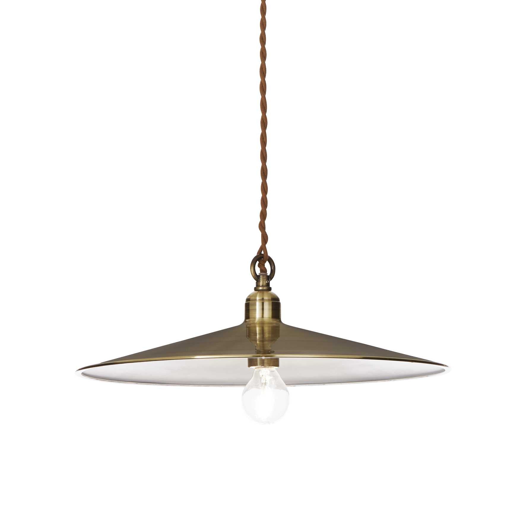 Ideal Lux Antique Brass Ceiling Pendant