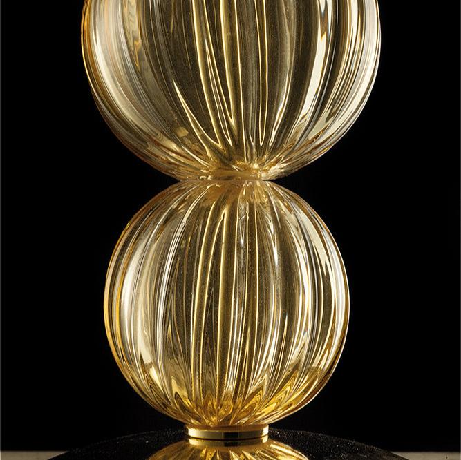 Hand-Blown Elegant Fine Italian Small Table Lamp With Murano Glass