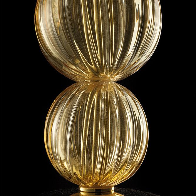 Hand-Blown Elegant Fine Italian Large Table Lamp With Murano Glass