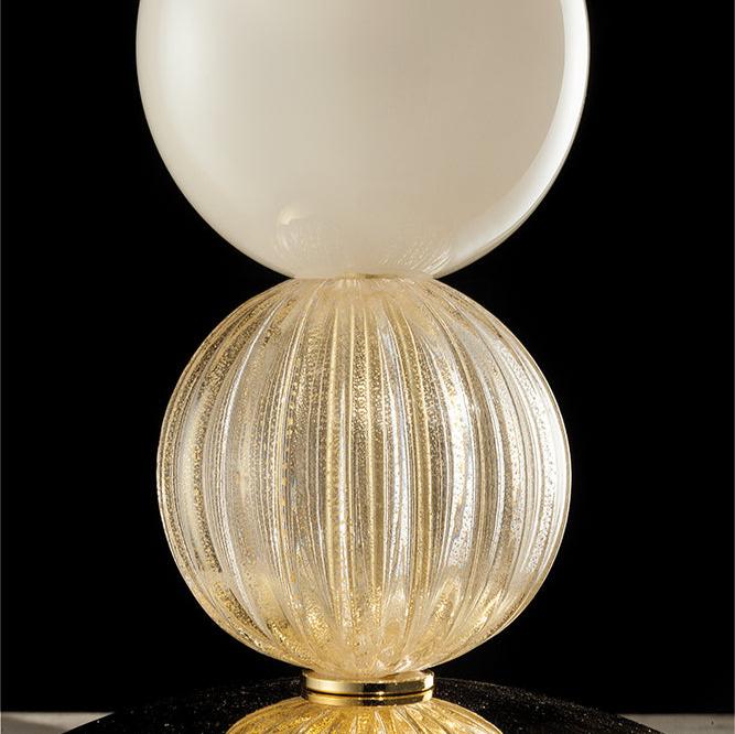 Hand-Blown Elegant Fine Italian Large Table Lamp With Murano Glass