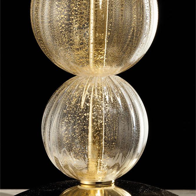 Hand-Blown Elegant Fine Italian Large Table Lamp With Murano Glass