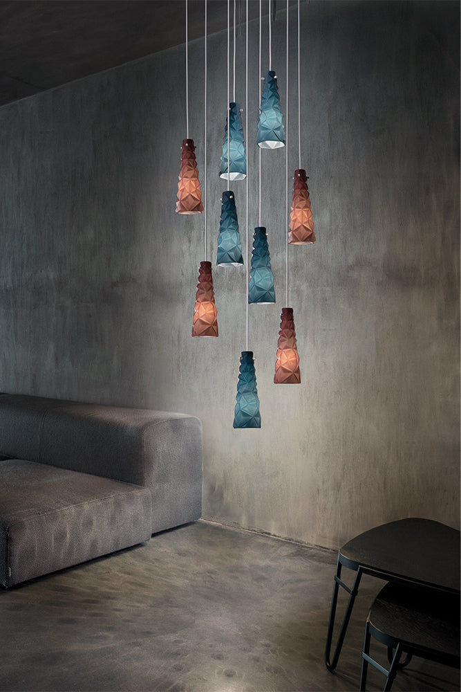 Handmade Three-Dimensional Small Modern Ceiling Pendant Lamp With Murano Glass