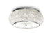 Chrome 55cm Ideal Lux Crystal Ceiling Light