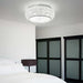 Chrome 65cm Ideal Lux Crystal Ceiling Light