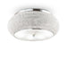 Chrome 65cm Ideal Lux Crystal Ceiling Light