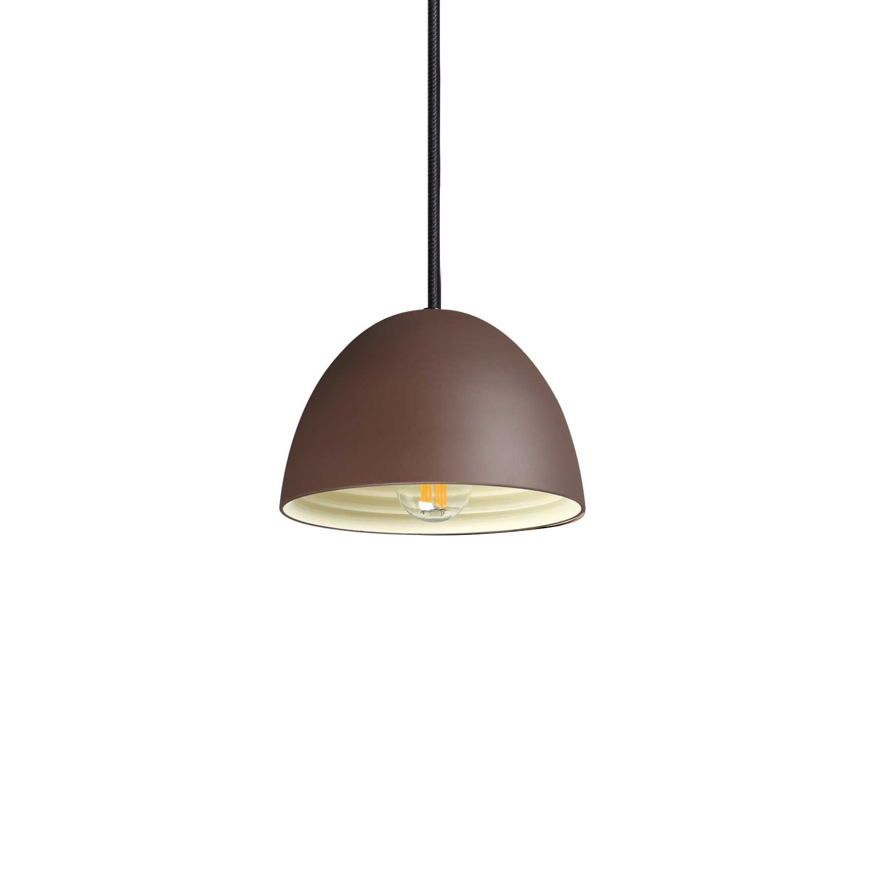 Modern Ideal Lux 18cm Brown Metal Ceiling Pendant