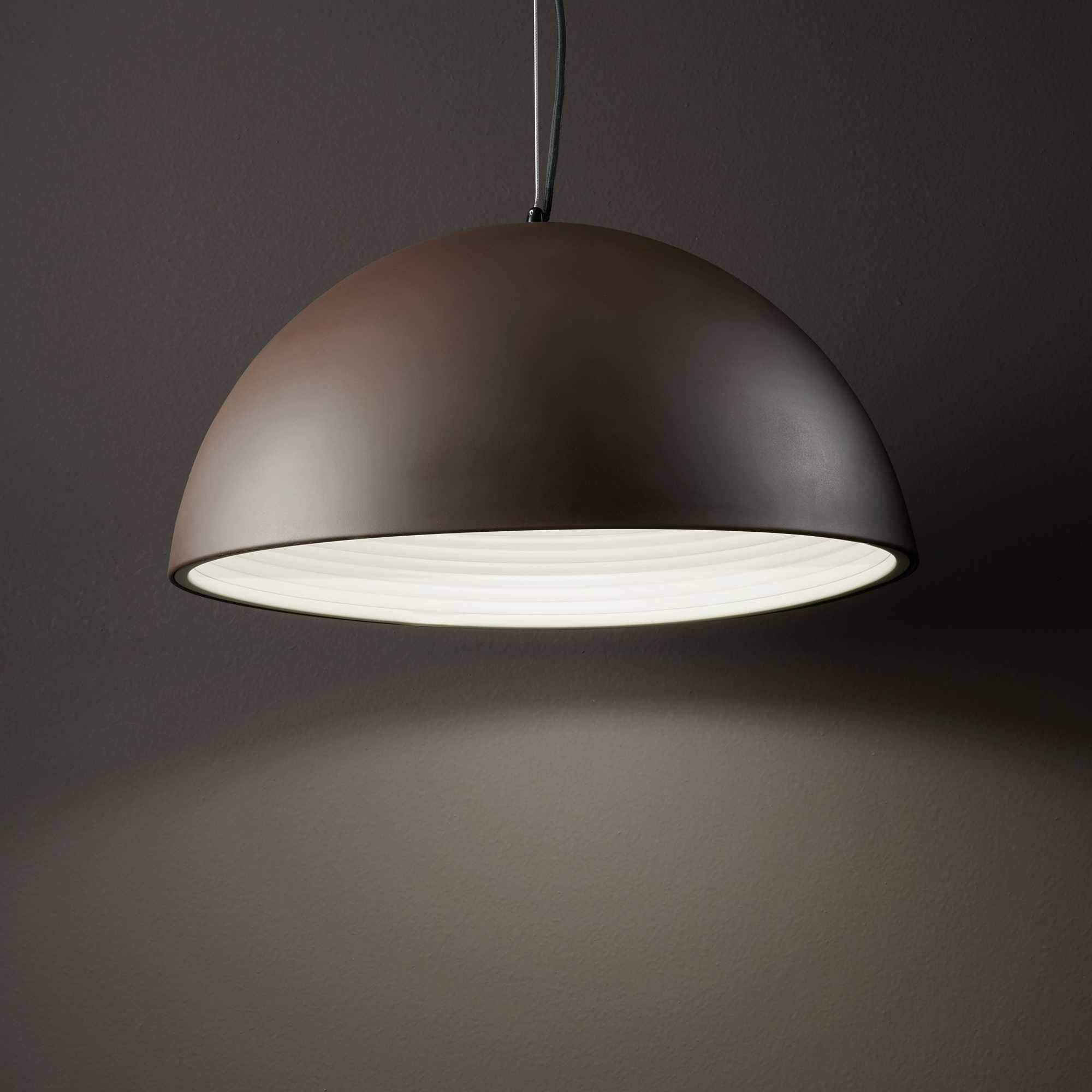 Modern Ideal Lux 50cm Brown Metal Ceiling Pendant