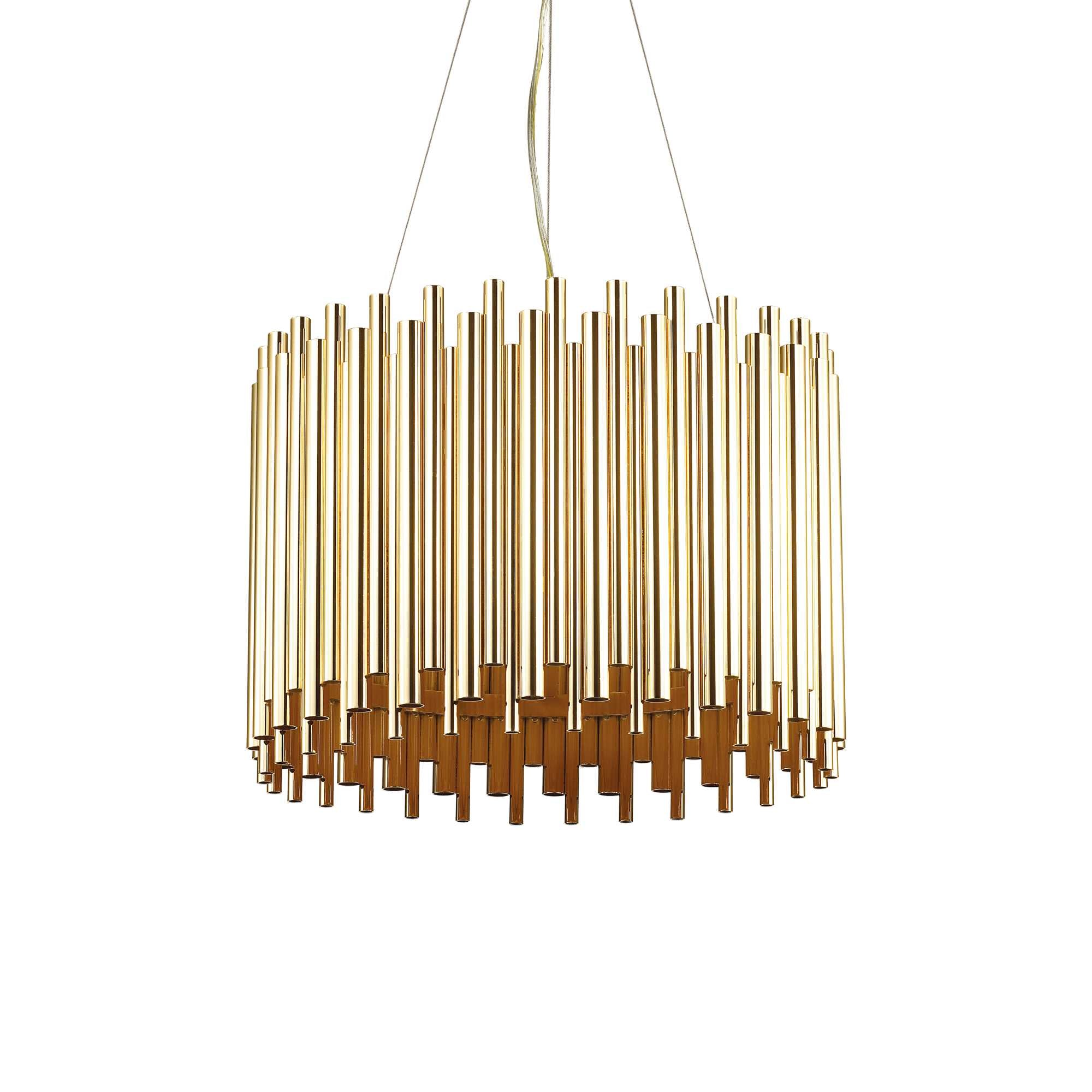 Contemporary Gold Metal Ideal Lux Ceiling Pendant