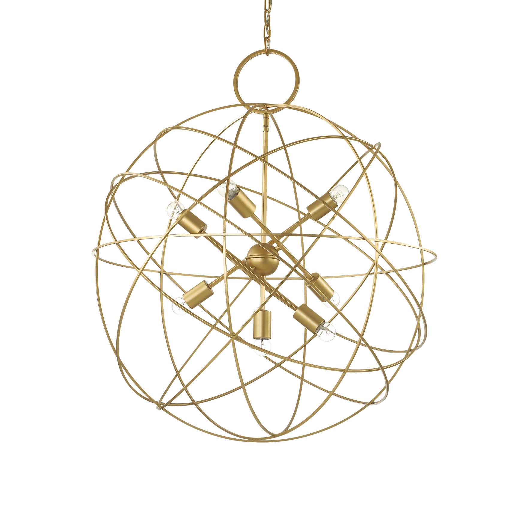 Contemporary Metal Gold Ideal lux Ceiling Pendant