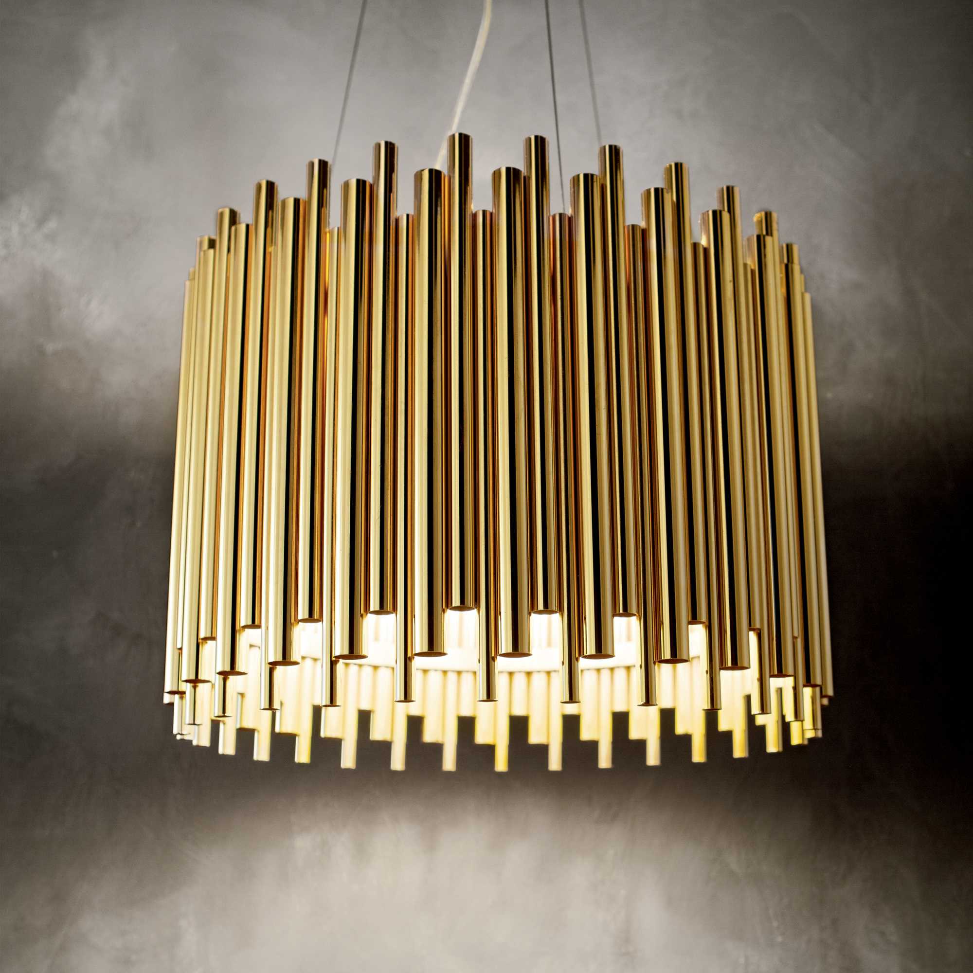 Contemporary Gold Metal Ideal Lux Ceiling Pendant