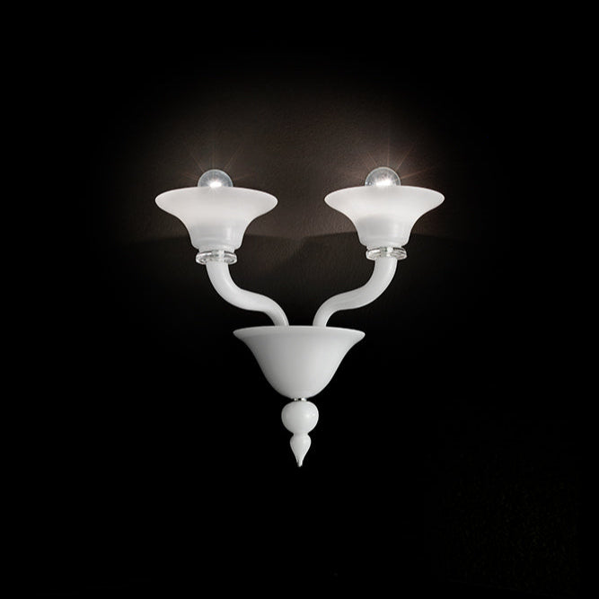 Handmade High Quality Elegant Venetian Chandelier Wall Lamp With Two arms