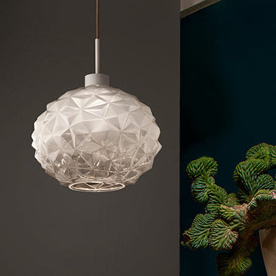Handmade Contemporary Small Single Pendant Ceiling Lamp in Murano Glass