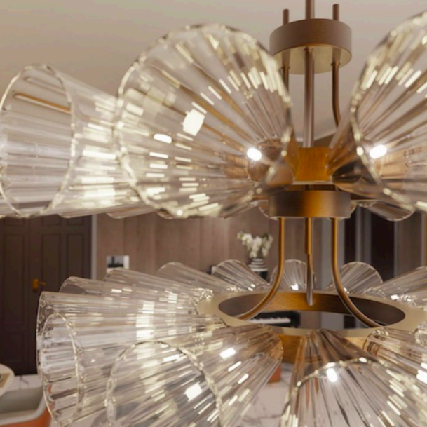 Foscarini II Chandelier | Piumati 