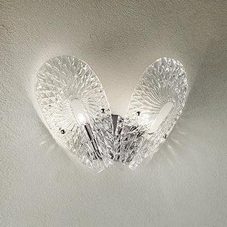 Hand-Blown Exquisite Contemporary Venetian Wall Lamp With Murano Glass