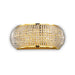 gold crystal wall light