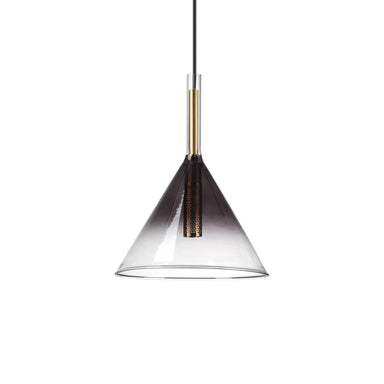 Gold and Grey Modern Blown Glass Ceiling Pendant