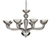 Smokey Grey Ideal Lux 8 Light Glass Chandelier 