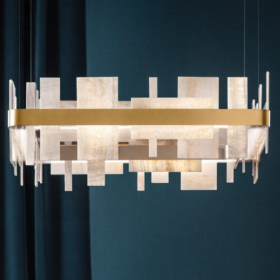 Beautiful Onyx Geometric Ceiling Pendant