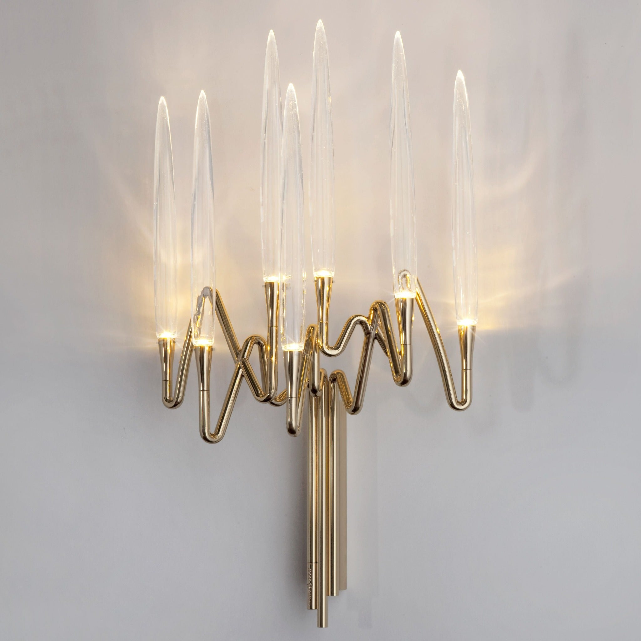 Il Pezzo 3 Wall Sconce - 7 lights Polished Brass