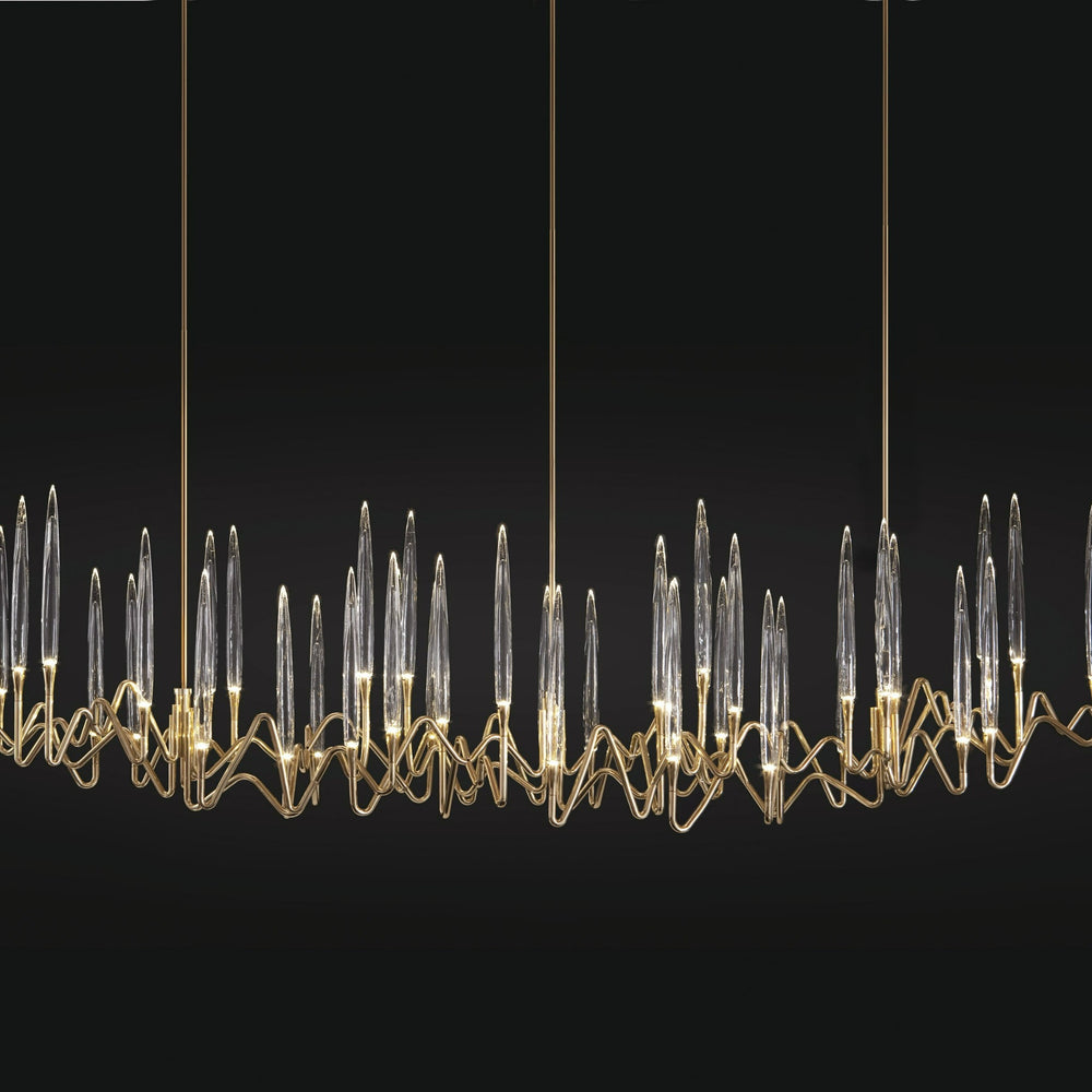 Il Pezzo 3 Long Chandelier with 42 lights