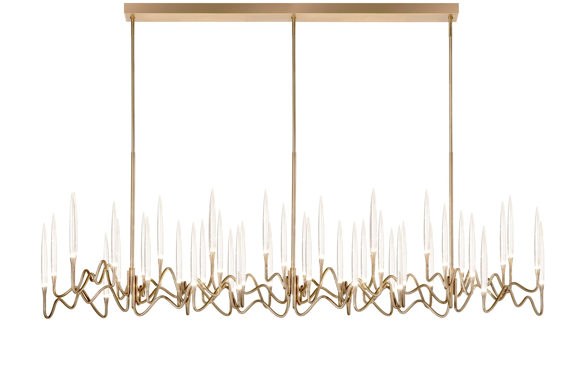 Il Pezzo 3 Long Chandelier with 42 lights