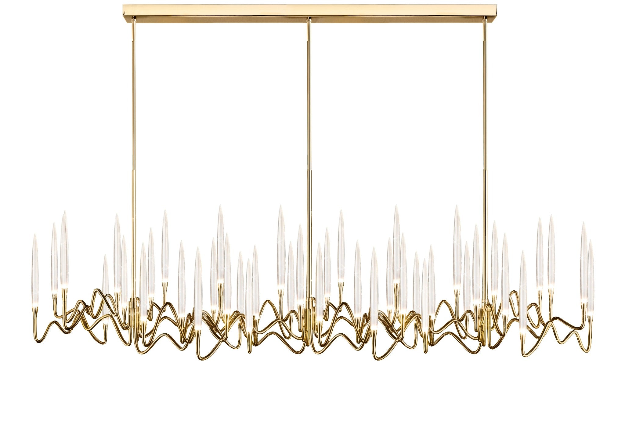 Il Pezzo 3 Long Chandelier with 42 lights