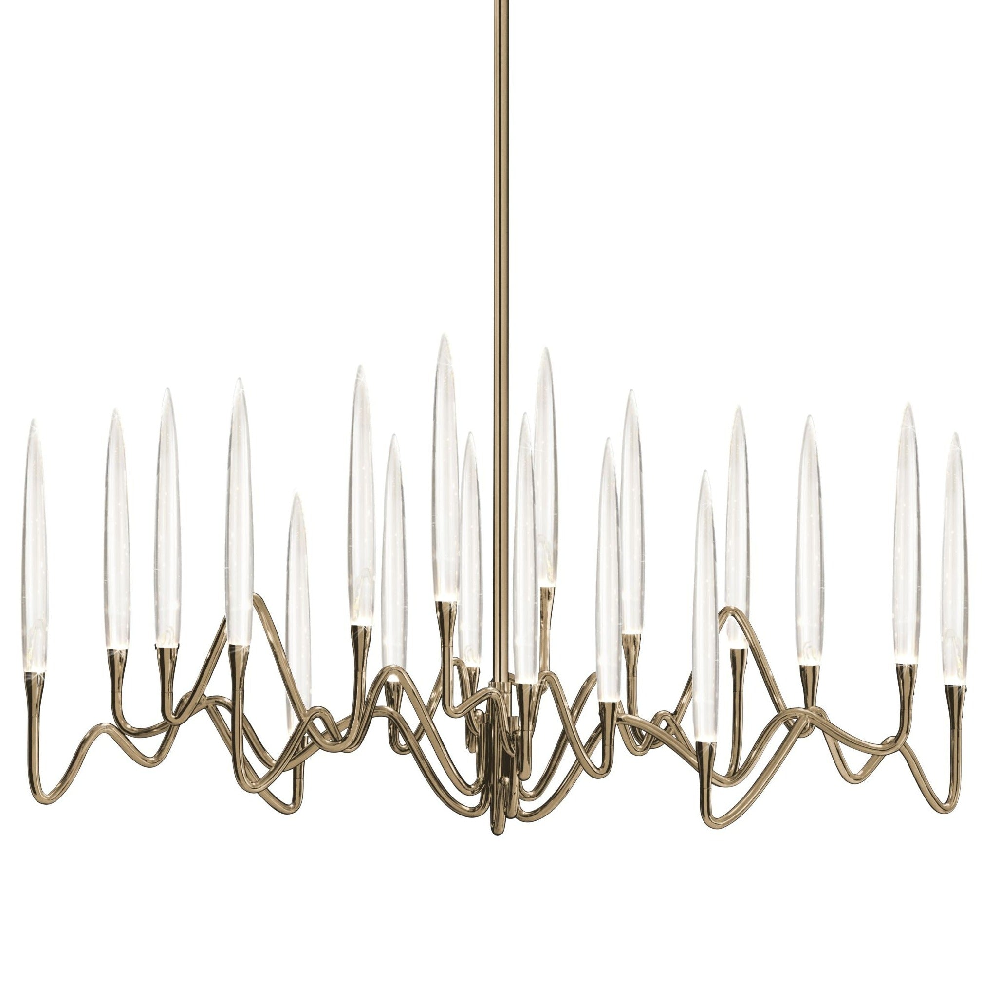 Il Pezzo 3 Long Chandelier with 18 lights