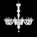 12 Lights Murano Artistic Glass Chandelier in Silk Finish