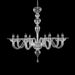 8 Lights Clear Murano Glass Chandelier