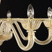 8 Lights Gold Murano Glass Chandelier