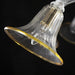 8 Light Clear and Amber Murano Glass Chandelier