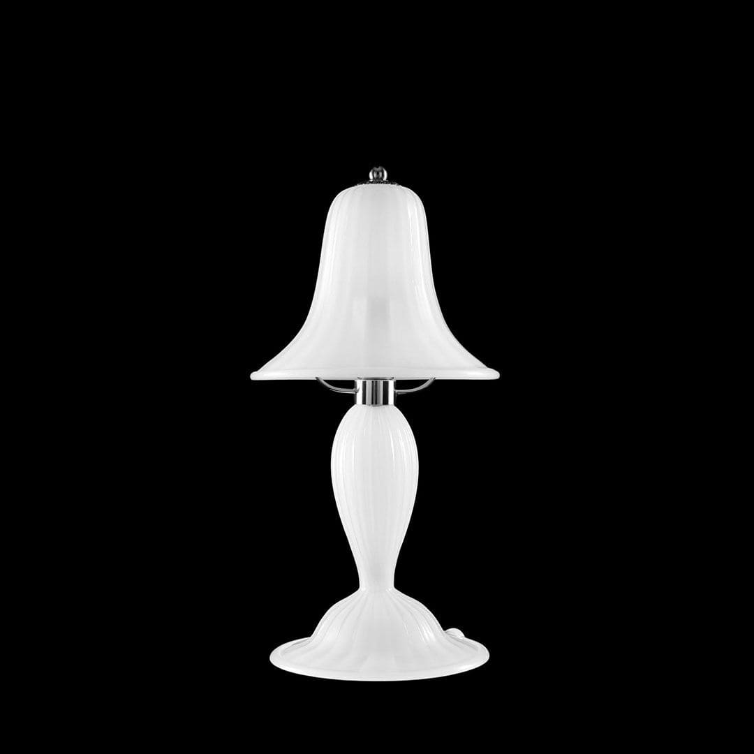 Elegant Rigadin Glass Bedside Lamp in Artistic Silk Finish