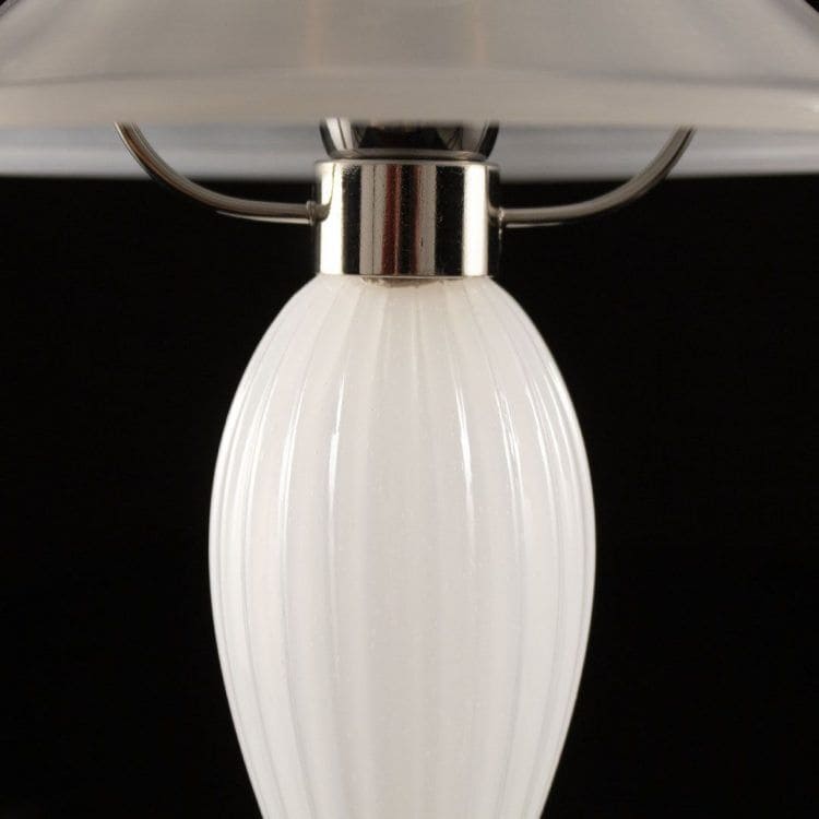 Elegant Rigadin Glass Bedside Lamp in Artistic Silk Finish