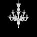 6+3 Light Staggered Chandelier in Silk Art Glass