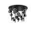 black 18 light Ideal Lux ceiling light