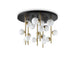 white and brass 18 light ceiling light