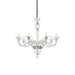 8 Light Clear Glass Ideal Lux Chandelier