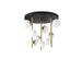 white and brass 9 light ceiling light