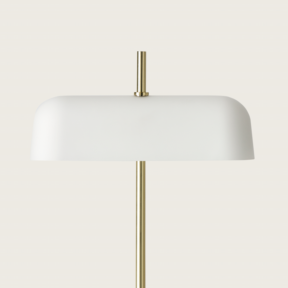 Minimal brass Aromas office table lamp