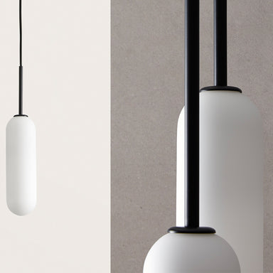 Minimalist White Tubular Ceiling Pendant