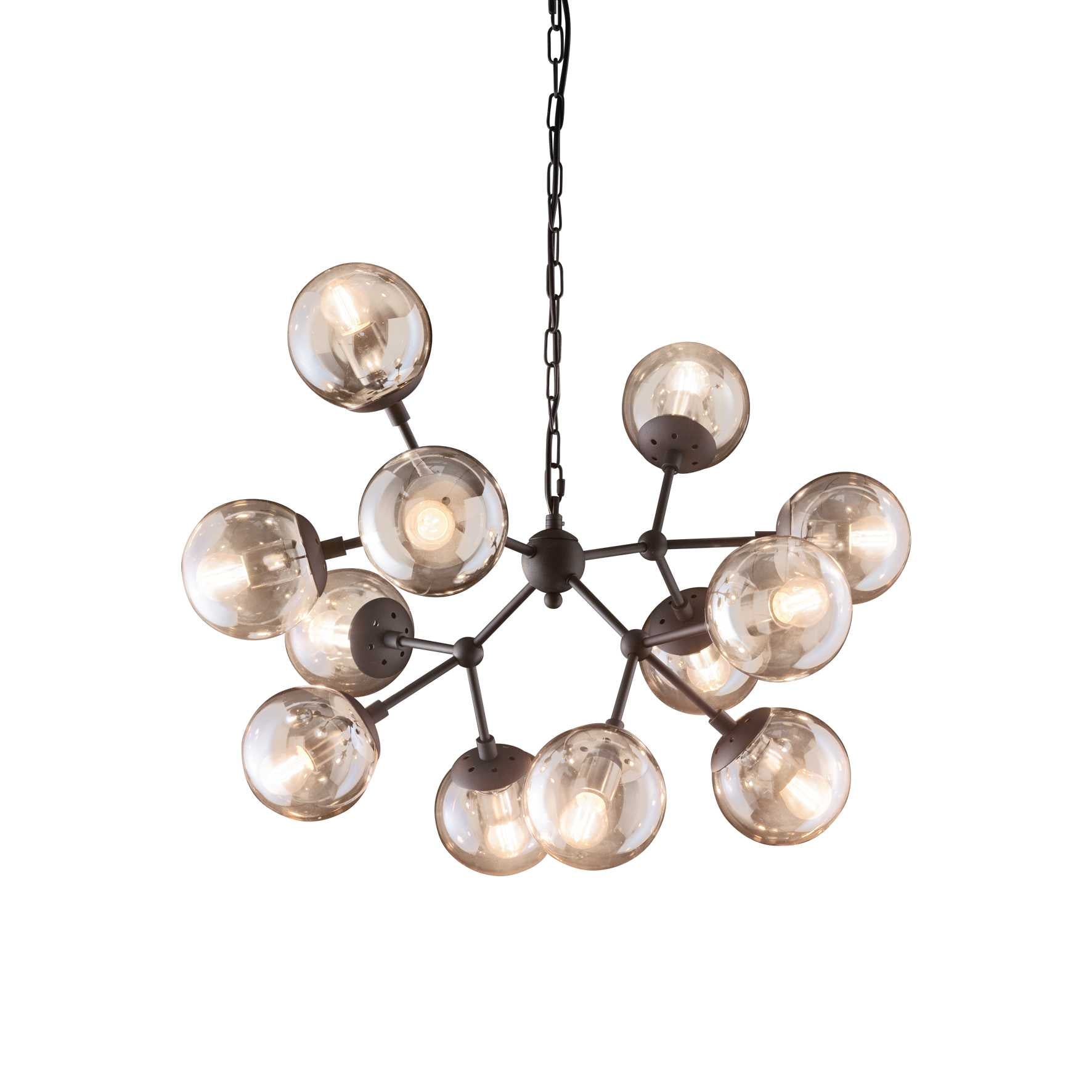 modern 12 light Ideal Lux chandelier