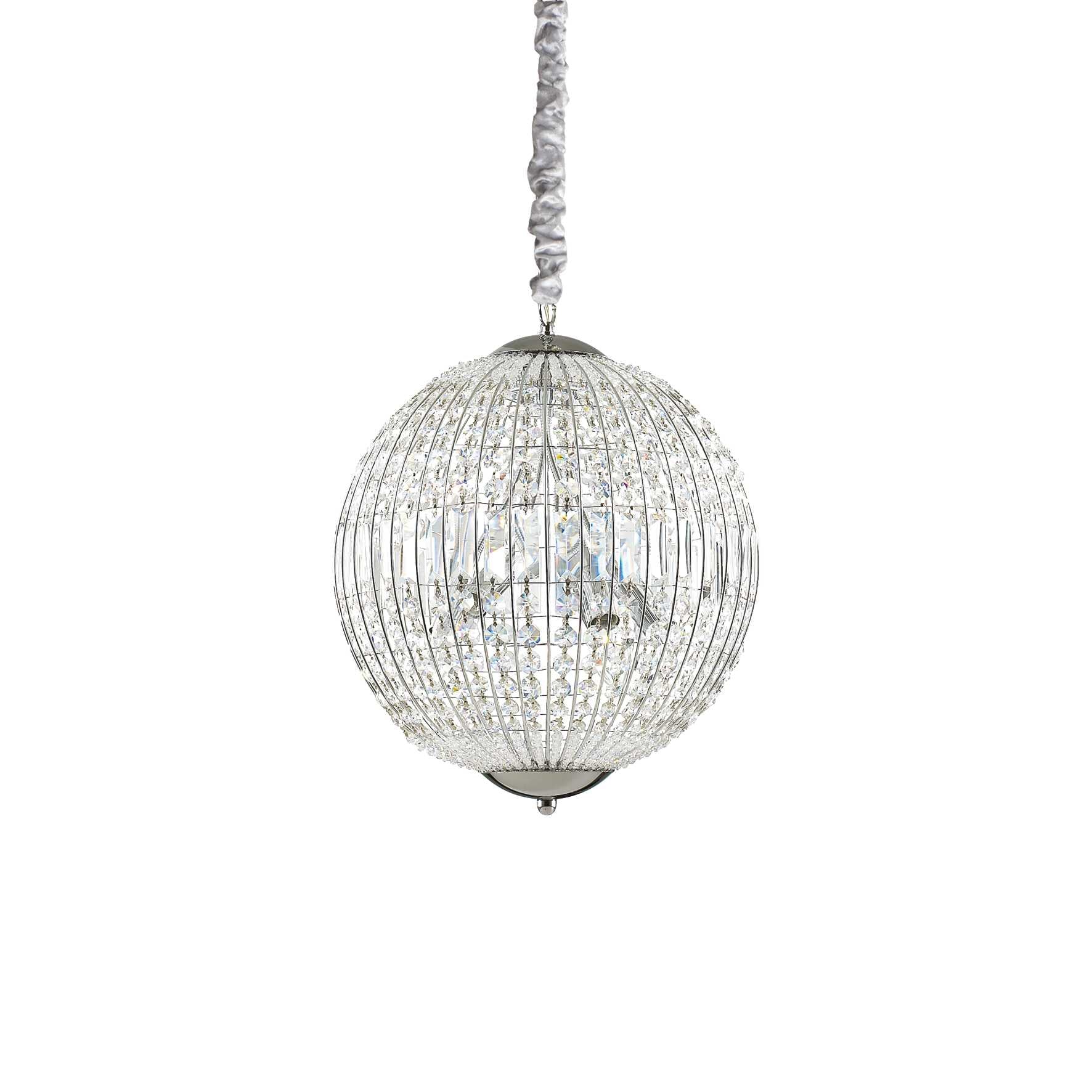 Modern 40cm Crystal Ideal Lux Ceiling Pendant