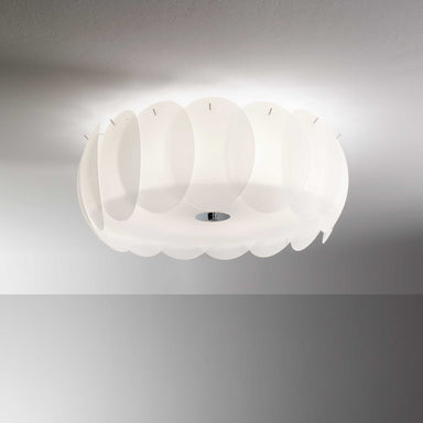 Modern White Glass Sheet Ceiling Light