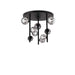 Black Ideal Lux ceiling light 9 light