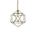 Modern 28cmAntique Brass Caged Pendant