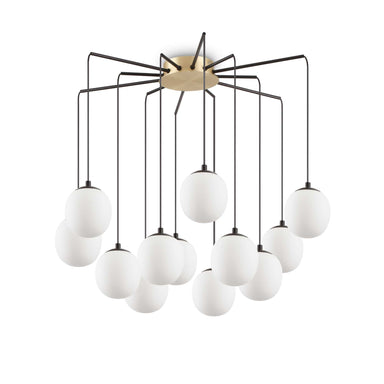 Modern Cluster Ceiling Pendant With 12 Globes