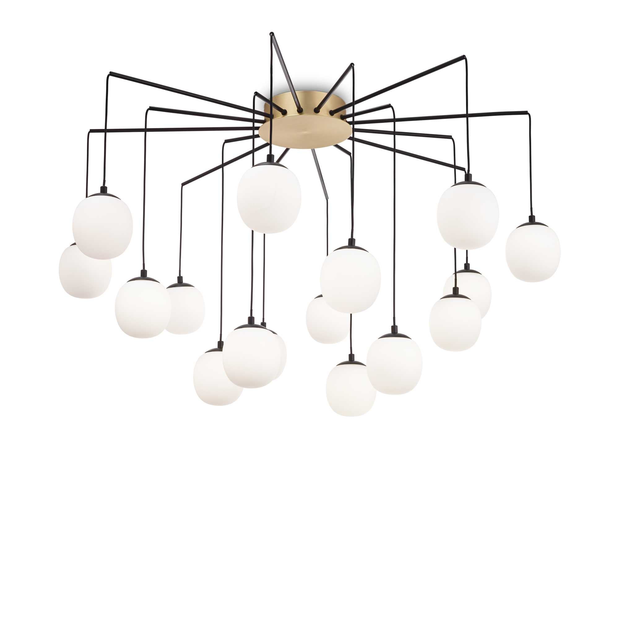 Modern Cluster Ceiling Pendant With 12 Globes