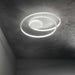 Modern White Swirl Ceiling Light